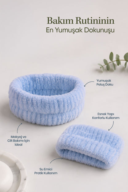 The Brilian Soft Care Saç Bandı & Su Emici Bileklik Seti