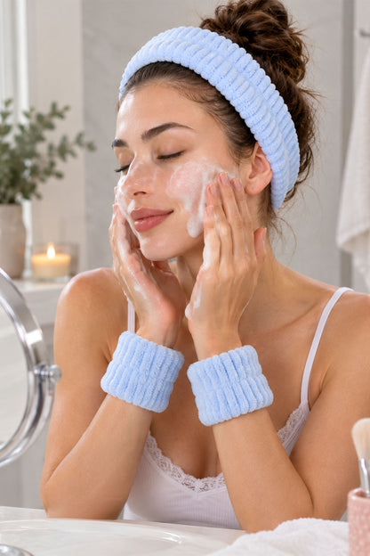 The Brilian Soft Care Saç Bandı & Su Emici Bileklik Seti