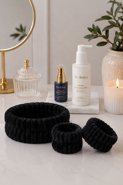 The Brilian Soft Care Saç Bandı & Su Emici Bileklik Seti