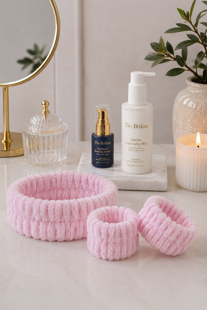 The Brilian Soft Care Saç Bandı & Su Emici Bileklik Seti