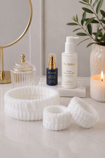 The Brilian Soft Care Saç Bandı & Su Emici Bileklik Seti