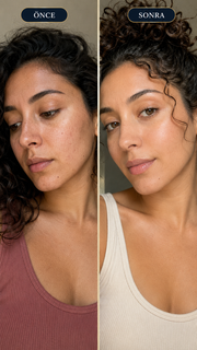 Işıltı Veren Aydınlatıcı Serum öncesi ve sonrası kullanım görünümü
